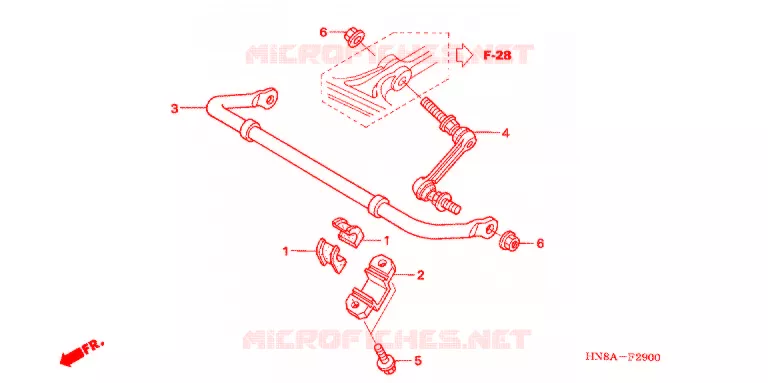 BARRE ANTI ROULIS Honda ATV 680 FOURTRAX 2007  TRX680FGA7