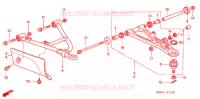 TRIANGLES AVANT pour Honda FOURTRAX 680 RINCON GPS CAMO de 2007