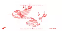 CLIGNOTANT pour Honda VFR 800 INTERCEPTOR RED de 2007