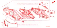 COMPTEUR pour Honda VFR 800 INTERCEPTOR RED de 2007