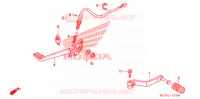 PEDALE pour Honda VFR 800 INTERCEPTOR RED de 2007