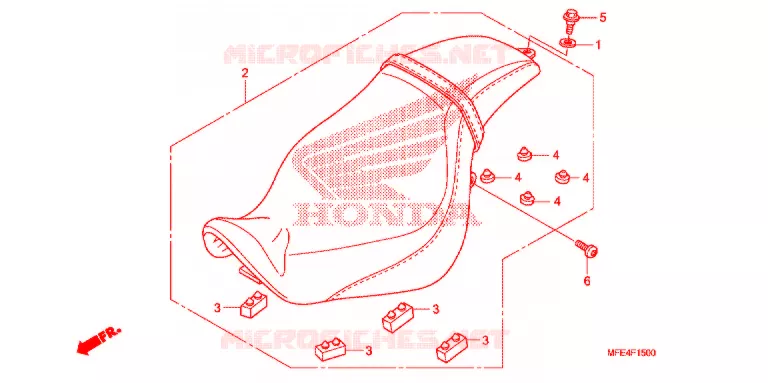 SELLE Honda MOTO 750 SHADOW 2007  VT750C2F7