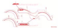 AUTOCOLLANTS pour Honda SHADOW VT 750 AERO Kumamoto factory de 2007