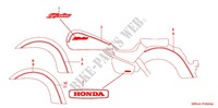 AUTOCOLLANTS pour Honda SHADOW VT 750 AERO ABS de 2007