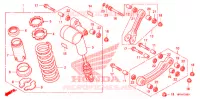 AMORTISSEUR ARRIERE pour Honda TRX 450 R SPORTRAX Electric Start WHITE de 2009