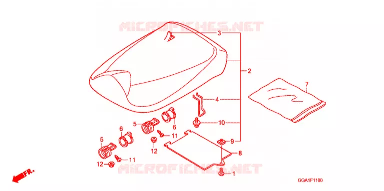 SELLE Honda SCOOTER 50 RUCKUS 2011  NPS50B