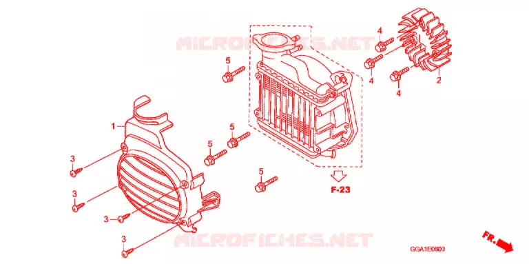 VENTILATEUR ET COUVERCLE DE RADIATEUR Honda SCOOTER 50 ZOOMER 2015  NPS50B