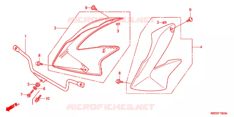 OUIES DE RADIATEUR Honda MOTO 150 NX 2010  NXR150ESDA