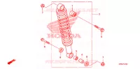 AMORTISSEUR ARRIERE pour Honda FOURTRAX 420 RANCHER 4X4 Electric Shift CAMO de 2010