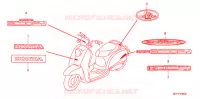 T (3) pour Honda 50 CREA SCOOPY de 2007
