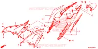 COUVERCLES LATERAUX   ARRIERES pour Honda CB 500 F ABS de 2015