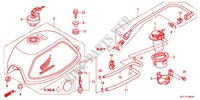 RESERVOIR A CARBURANT (Z50J9,B,C,E) pour Honda MONKEY 50 LIMITED de 2011