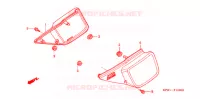 COUVERCLES LATERAUX (1) pour Honda FTR 223 MODEL STANDARD de 2002