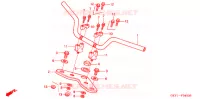 GUIDON   TE DE FOURCHE pour Honda APE 100 de 2002