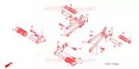 REPOSE PIED (XZ100) pour Honda APE 100 de 2002