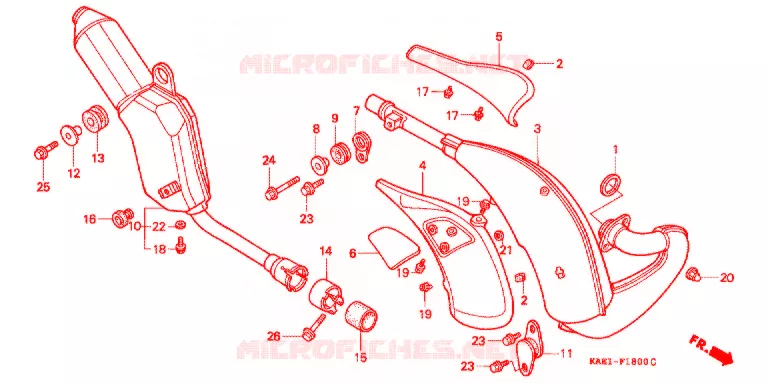 ECHAPPEMENT Honda MOTO 250 CRM 1993  CRM250RP_2