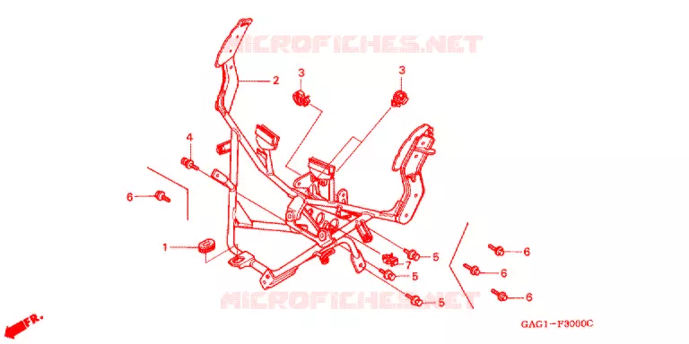 ARAIGNEE Honda SCOOTER 50 GYRO 2000  TC50Y