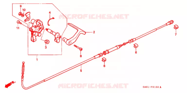 FREIN DE PARKING Honda SCOOTER 50 GYRO 2000  TC50Y