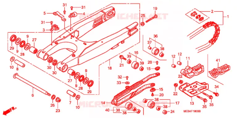BRAS OSCILLANT Honda MOTO 450 CRF 2004  CRF450R4