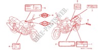 ETIQUETTE DE PRECAUTIONS (CB400SF/CB400) pour Honda CB 400 SUPER FOUR VTEC WITH STRIPE de 2000