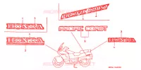 AUTOCOLLANTS pour Honda PACIFIC COAST 800 de 1996