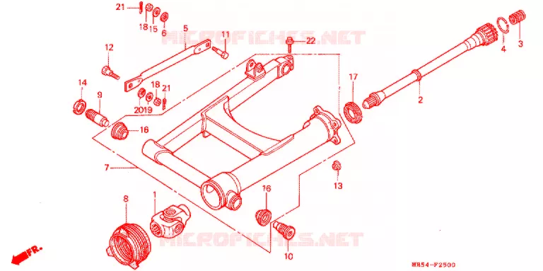BRAS OSCILLANT Honda MOTO 800 PC800 1996  PC800T