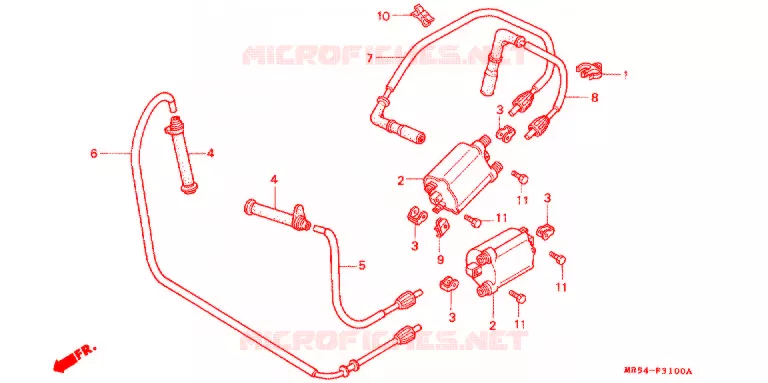 BOBINE D'ALLUMAGE Honda MOTO 800 PC800 1996  PC800T