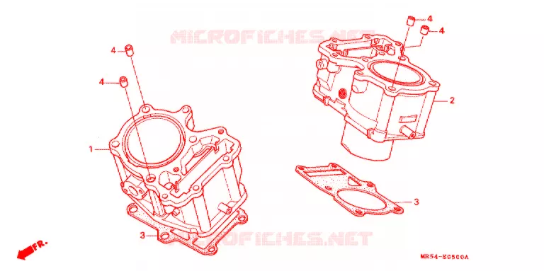 CYLINDRE Honda MOTO 800 PC800 1996  PC800T