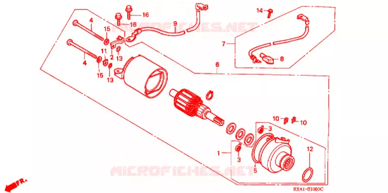 DEMARREUR Honda MOTO 250 HORNET 2003  CB250F3