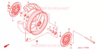 ROUE AVANT pour Honda CB 400 SUPER FOUR COLORED WHEELS de 2001