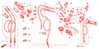 LEVIER DE GUIDON   CABLE   COMMODO (CRF450R4,5,6,7,8) pour Honda CRF 450 R de 2006