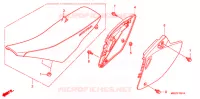 SIEGE/COUVERCLE LATERAL  pour Honda CRF 450 R de 2006