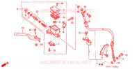 MAITRE CYLINDRE DE FREIN AVANT pour Honda FTR 223 MODEL STANDARD de 2003