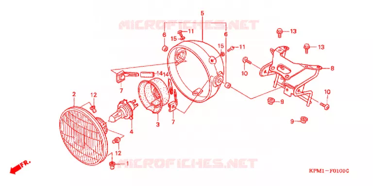 PHARE Honda MOTO 223 FTR 2004  FTR2234