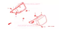 COUVERCLES LATERAUX (1) pour Honda FTR 223 MODEL STANDARD de 2005