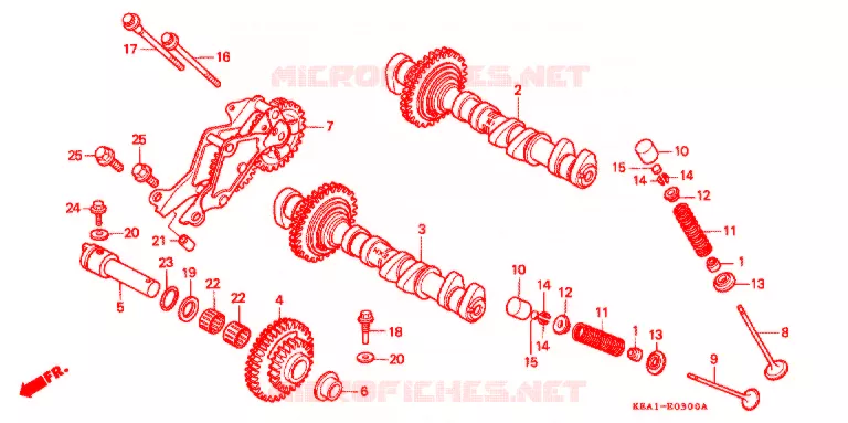 ARBRE A CAMES - SOUPAPE Honda MOTO 250 HORNET 2002  CB250F1