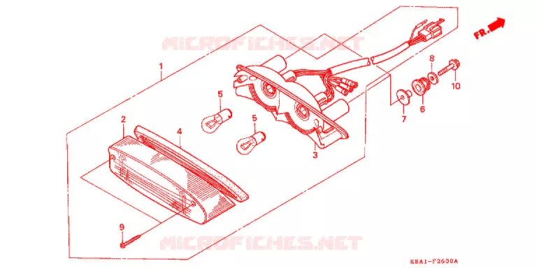 FEU ARRIERE Honda MOTO 250 HORNET 2001  CB250F1