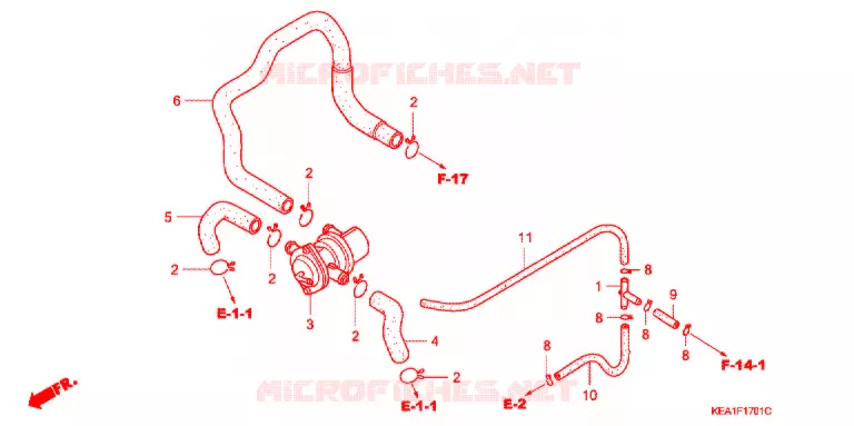 VALVE DE COMMANDE D'INJECTION D'AIR Honda MOTO 250 HORNET 2001  CB250F1