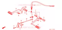 PEDALE pour Honda CB 250 HORNET WHITE de 1996