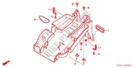 GARDE BOUE ARRIERE pour Honda CB 250 HORNET SPEED WARNING LIMIT de 1999