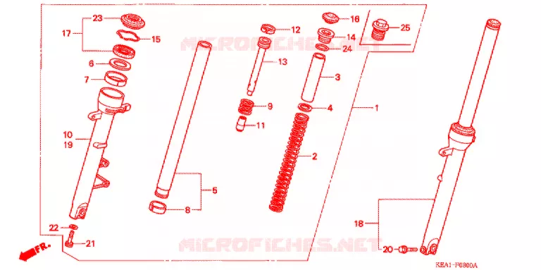 FOURCHE Honda MOTO 250 HORNET 1999  CB250FX