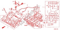 CARTER MOTEUR pour Honda CB 400 SUPER FOUR ABS VTEC REVO Two-tone main color de 2011