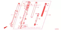 FOURCHE pour Honda VISION 110 de 2012