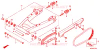 BRAS OSCILLANT pour Honda CB 400 SUPER FOUR ABS VTEC REVO de 2016