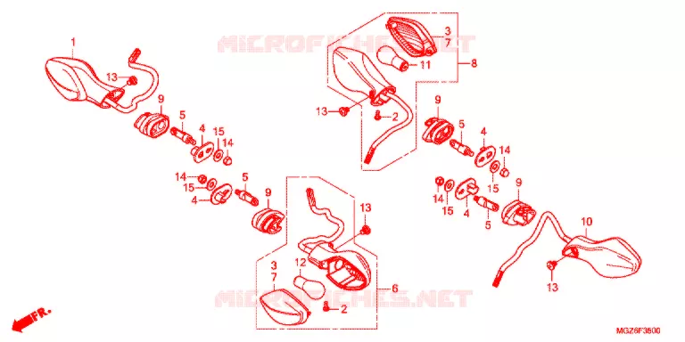 CLIGNOTANT Honda MOTO 400 CB 2014  CB400XD