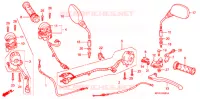 LEVIER DE GUIDON   CABLE   COMMODO (CBR125RW7/RW9/RWA) pour Honda CBR 125 de 2007