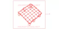 FILET BAGAGES NOIR pour Honda CBR 125 de 2008