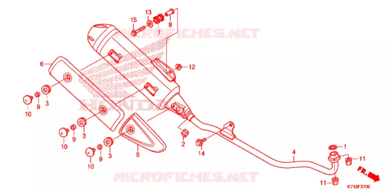 SILENCIEUX D'ECHAPPEMENT Honda MOTO 110 WAVE 2016  AFS110MCSG