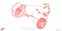 ALTERNATEUR pour Honda WAVE 110 ALPHA, front drum, spoked wheels de 2017