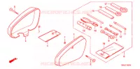 COUVERCLE LATERAL   OUTILS   CONTACTEUR A CLES pour Honda PRESS CUB 50 STANDARD de 1992